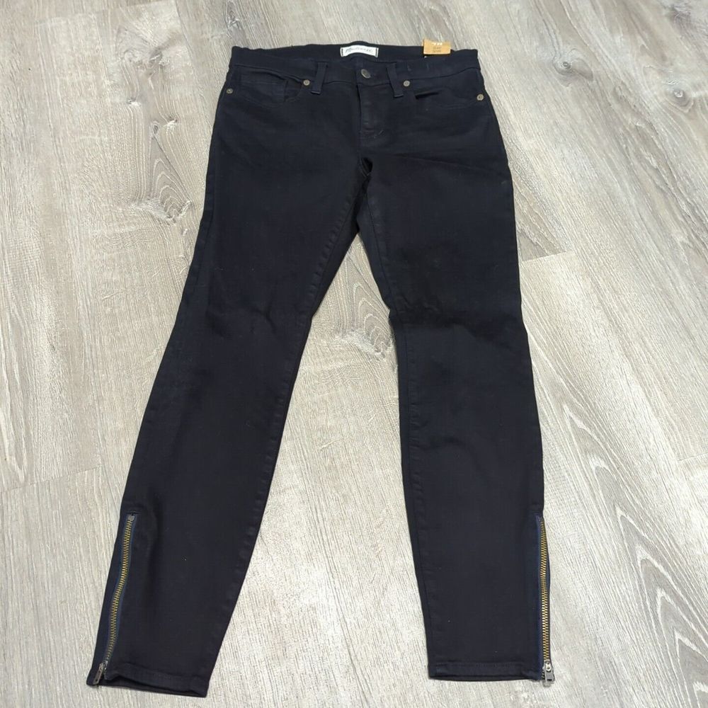 Madewell Skinny Skinny Jeans Ankle Zip Dark Indigo Blue B0626 Womens 28 NWT 485